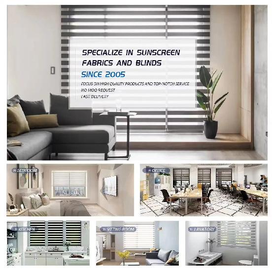 China Factory Wholesal 100% Blackout Day And Night Dual Shade WiFi APP Remote Control Smart Motorized Zebra Blinds For Window