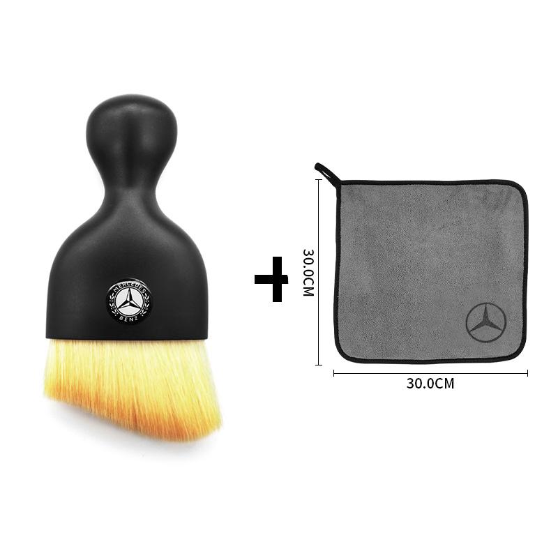Car Wash Microfiber Towel Car Dust Brush Cleaning Brush For Mercedes Benz AMG Smart W205 C300 W203 W206 W124 Auto Cleaning Tool