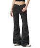 Deketeuumeon Flared Shirring Pants Dcwpt017Charcoal
