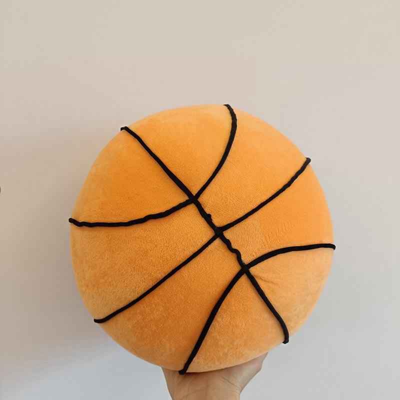 Creative Simulation Soft Basketball Throw Pillow Plush Toy Ball Doll Children'S Soothing Doll Activity Gift