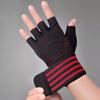 Guanti Fitness Unisex Senza Dita Antiscivolo con Protezione per Polso per Allenamento con Manubri e Trazioni
