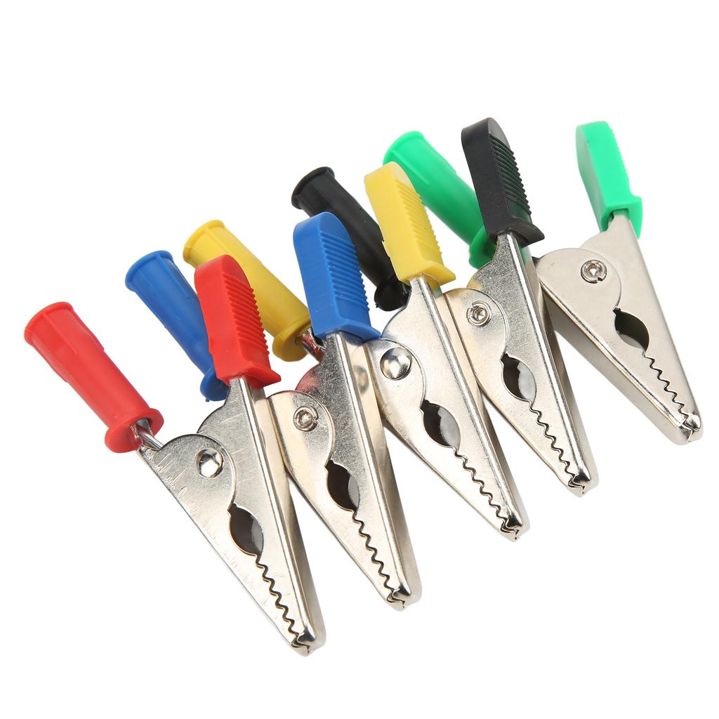 5Pcs Testing Crocodiles Clip Brass PVC Car Battery Clamps for Electrical Projects 20mm 30A 3000V