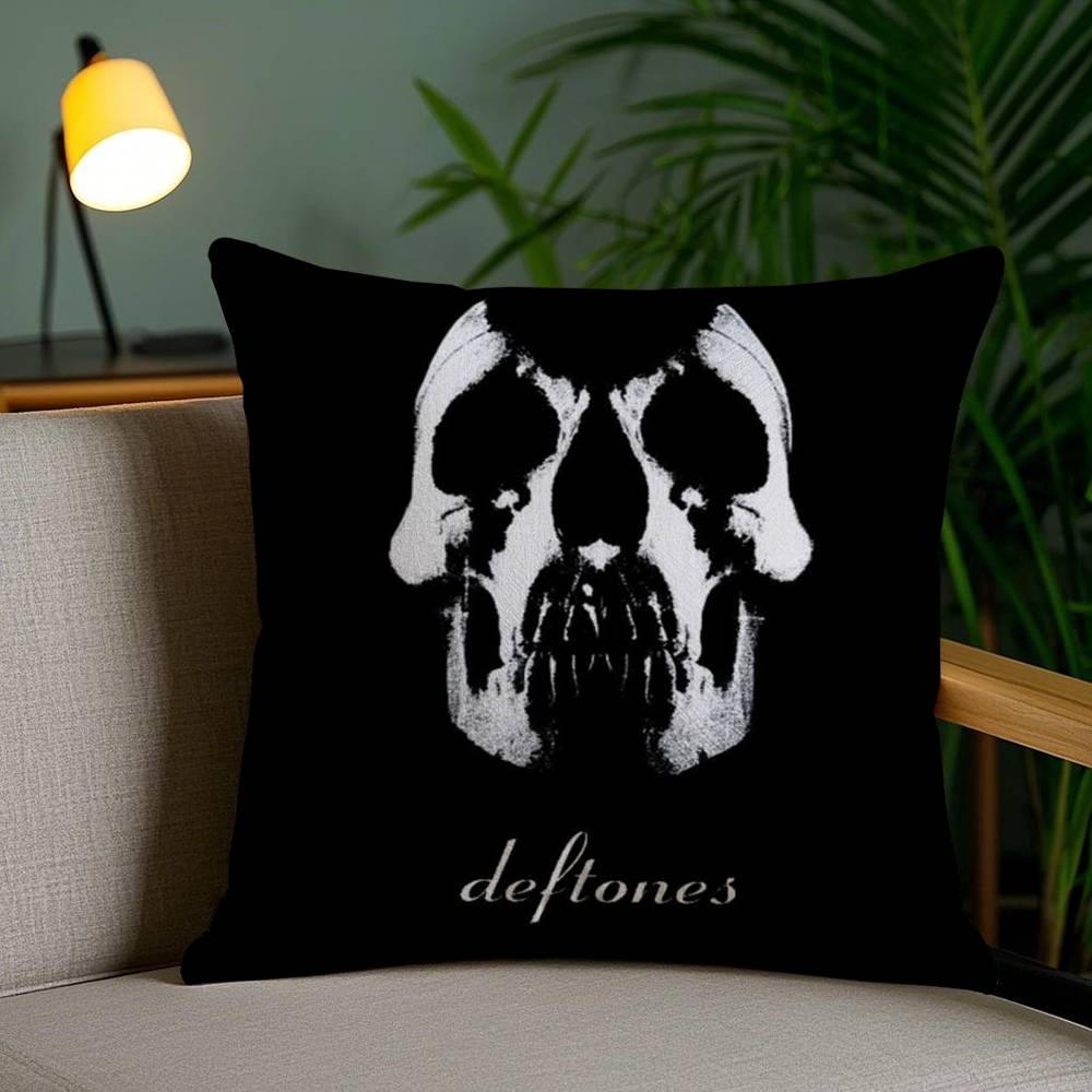 Band D-Deftones Pillow Case Sofa Short Plush Double-sided HD Printing Room Home Office Gift Cushion Cover