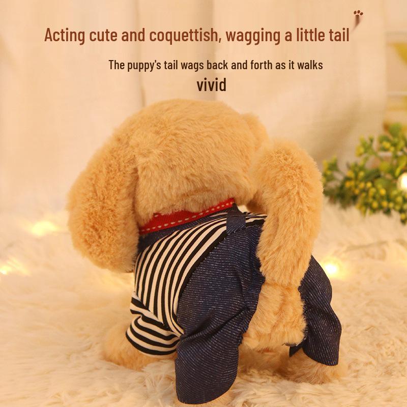 Interactive Plush Puppy: Walking & Barking Electronic Toy Dog for Kids