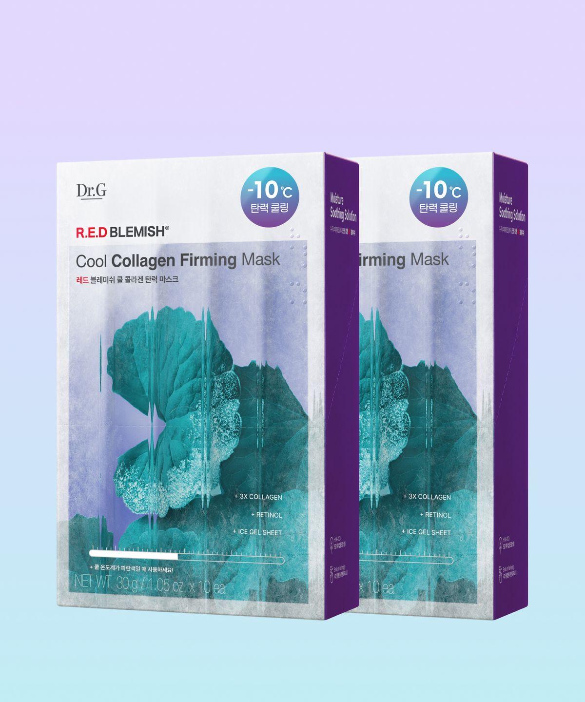 Red Blemish Cool Collagen Firming Mask 30g 10 sheets x 2 packs