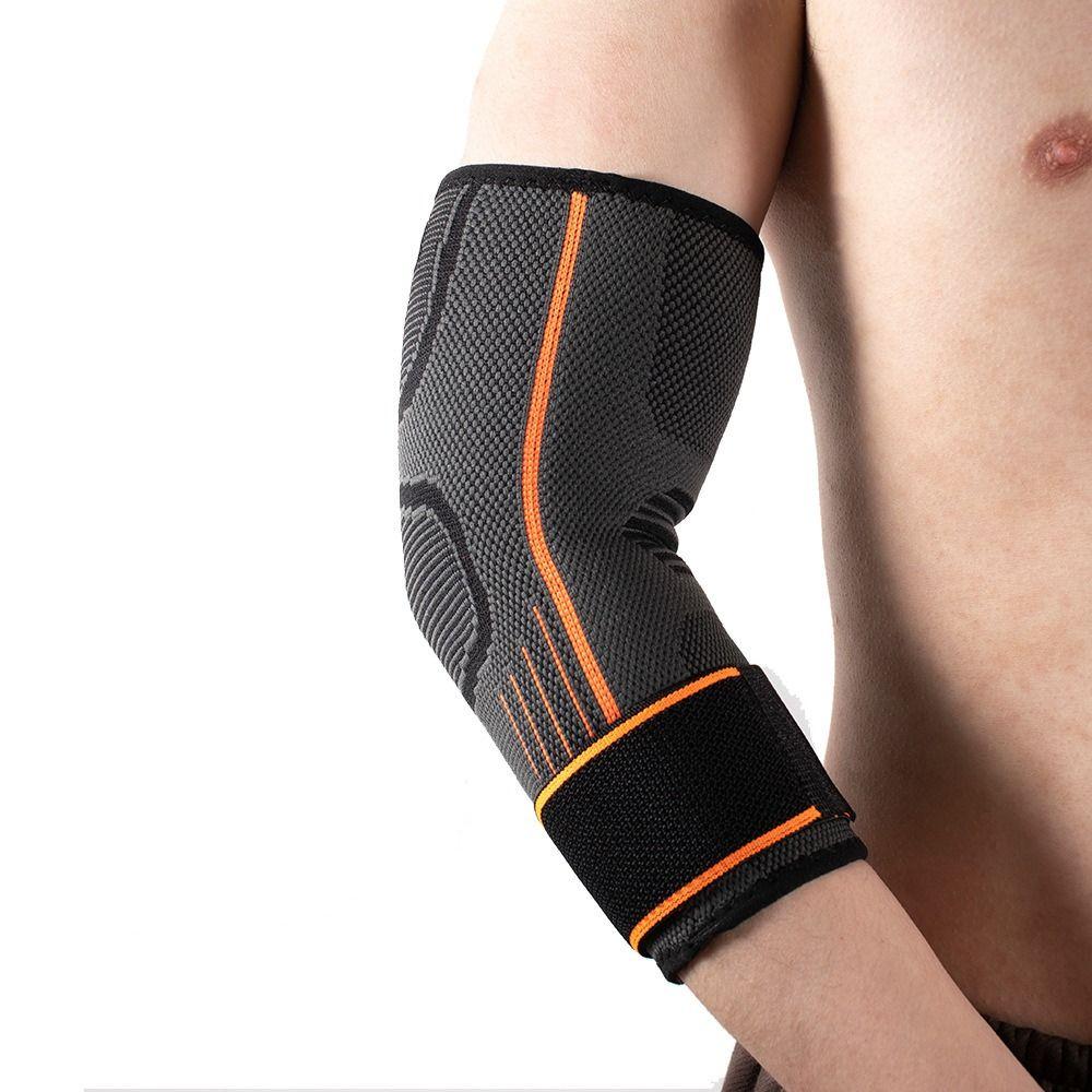 Langlebige Damen Herren Ellenbogen-Kompressionsmanschette Stützbandage Armwärmer Elastisches Arthritis-Bandage Armschoner Schutz Sportbekleidung