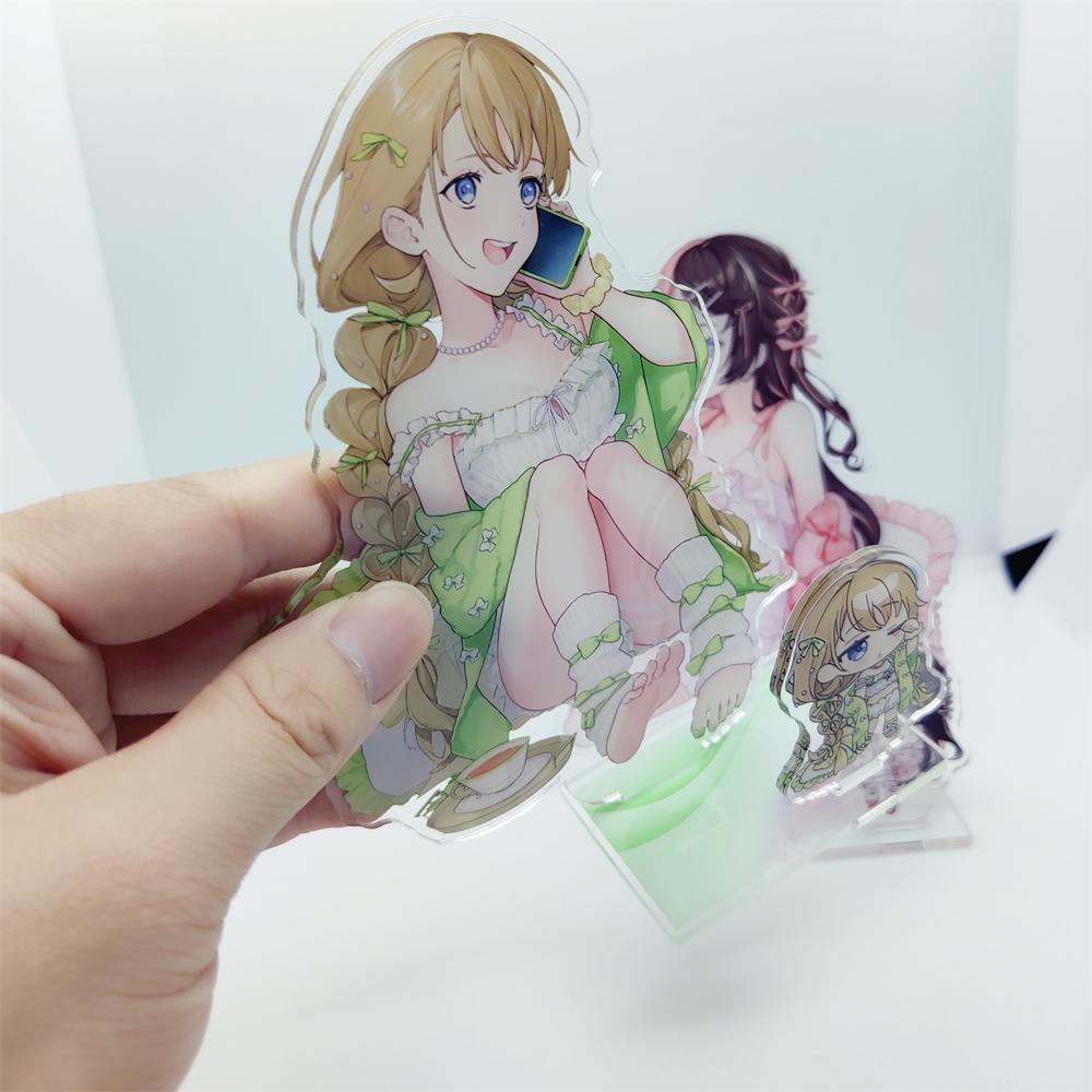 Squ3 Tosaki Mimi Virtual VSPO! Brave Group Aizawa Ema Anime Acrylic Figure Stand Model Desk Decor Collection Gift Toys