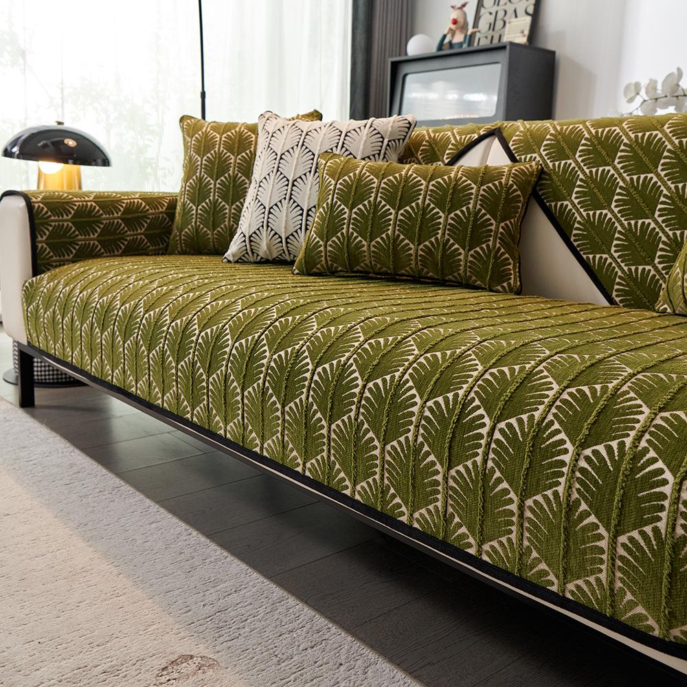Chenille Jacquard Sofa Cushion Four Seasons Universal  New Cushion Anti-slip Cover Cover Cloth Towel