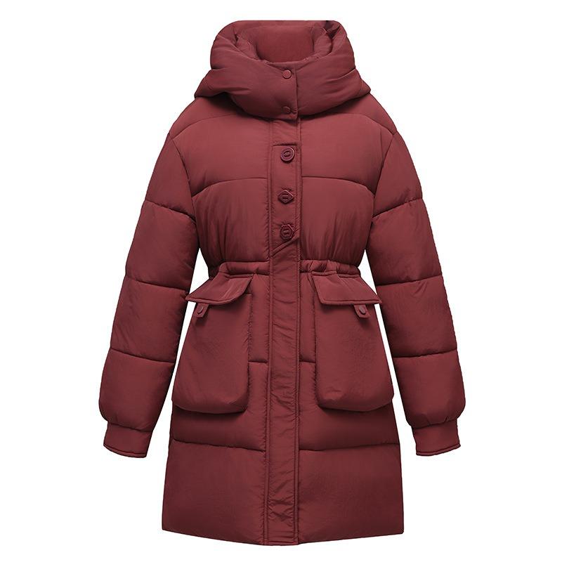 2025 New Winter Fashion Women Long Down Cotton Coat Loose Korean Style Warm Jacket Trendy