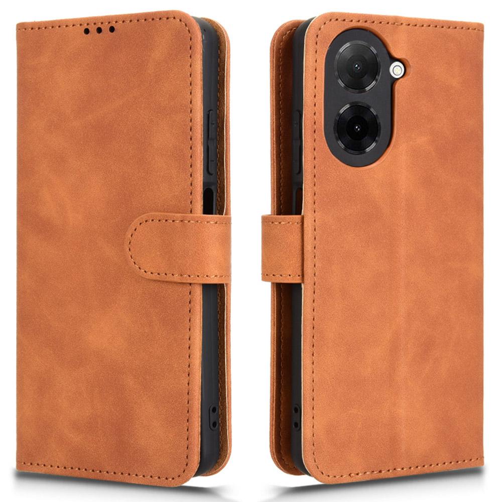 For Xiaomi Redmi A5 4G (171.7mm)/Poco C71 4G Leather Case Skin Feel Anti Drop Wallet Flip Phone Cover