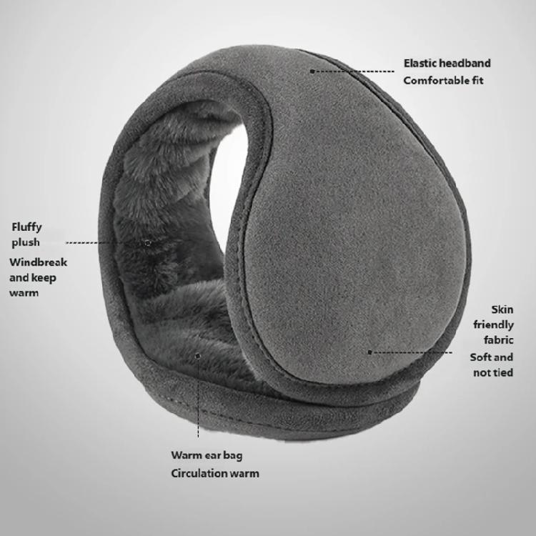 Winter Earmuffs with Thicken Plush Lining Foldable Ear Warmers for Women Men Unisex Outdoor Winter Sport Daily Activity