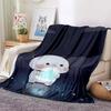 Schattige Bubu en Dudu Serie Deken Cartoon Print Kinderen Warm Flanel Zacht Comfortabel Huis Reizen Deken Bed Deken Verjaardagscadeau