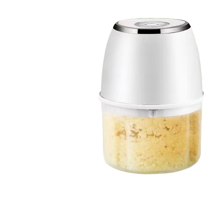 Electric Garlic Chopper, Mini Portable Food Processor, Garlic Grinder Masher for Onion, Ginger, Chili, Fruit, Vegetable, Meat