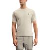 FILA Explore Series Casual Sports Simple Versatile Basic Comfortable Knitted Short Sleeve T-Shirt Men Tops Rice-Color A11M517104F-BG