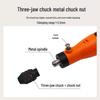 12V Adjustable Speed Mini Electric Engraving Grinder with Straight Handle and Three-Jaw Chuck for DIY Polishing