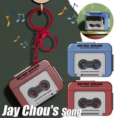 Portachiavi a Cassetta Retro Registrabile: Mini lettore musicale e regalo creativo per influencer