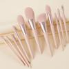 11pcs Professional Pink Makeup Brushes Set Soft-bristled Brush Foundation Brush  Concealer