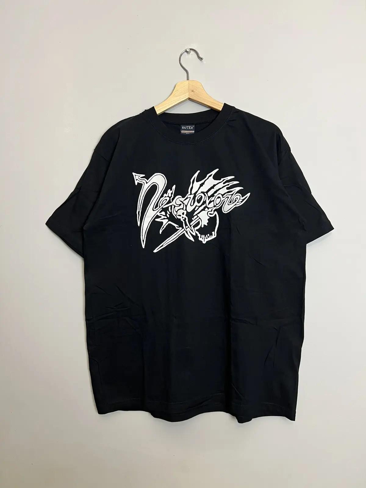 Rare Vintage 00s Necrovore Logo Black Metal Band T Shirt Unisex T-Shirt XXXL