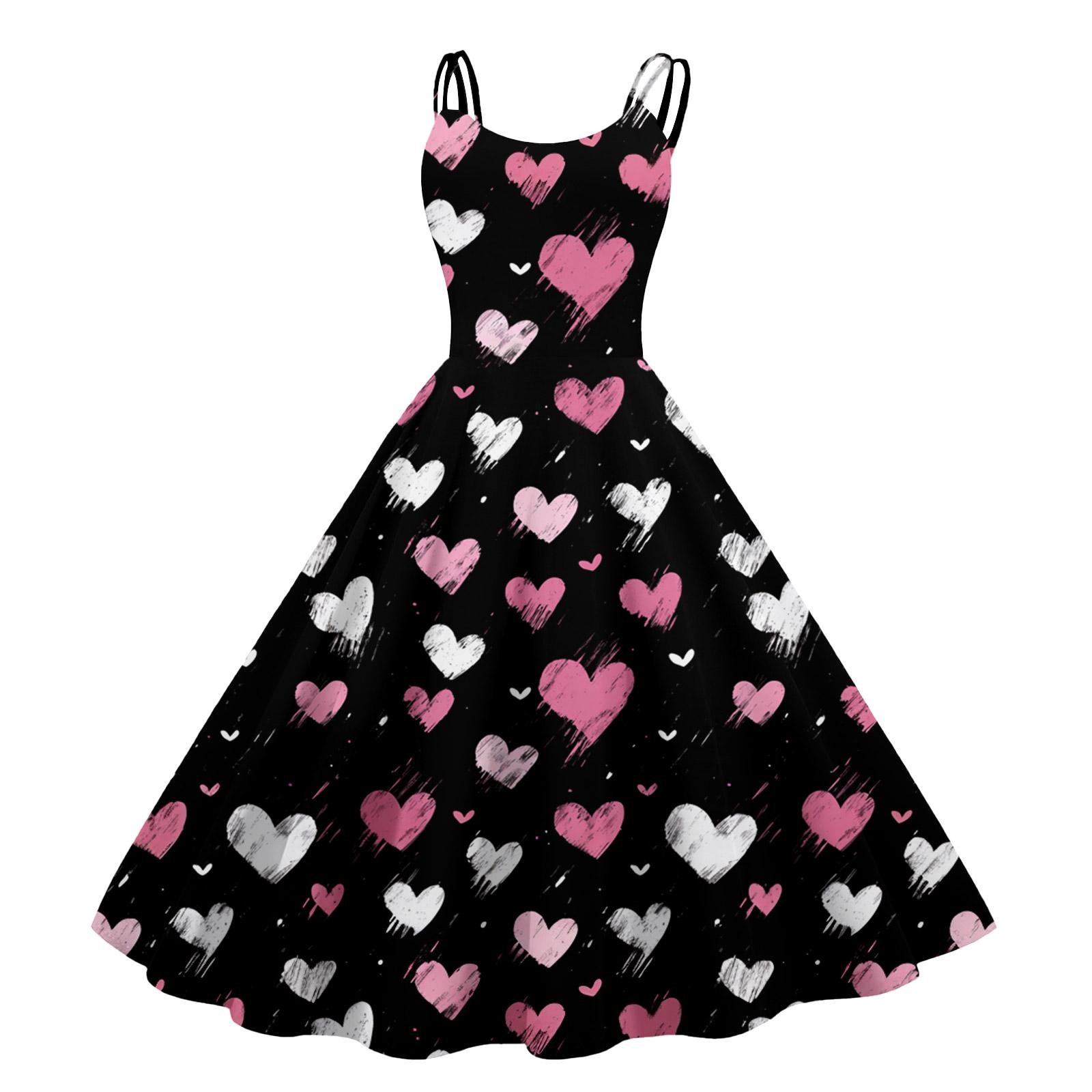 

Women s Print Sexy Off-The-Shoulder Punk Vintage Dress M чорний