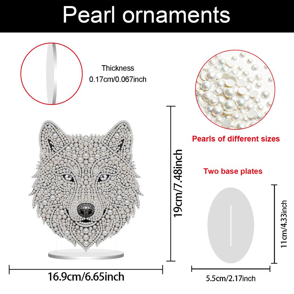 DIY Rhinestones Paintings Ornaments Set for Adults Beginners 7.48x5.12 Inch for Desk & Room