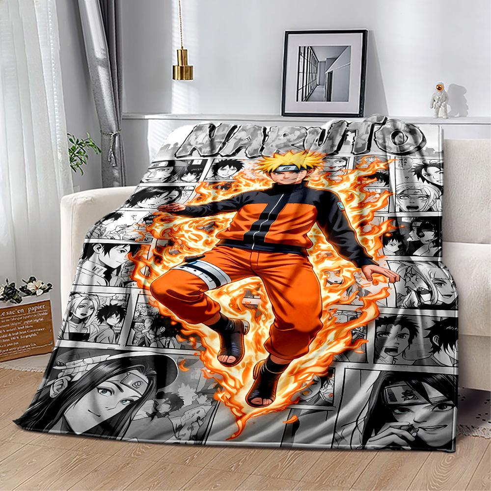 Naruto And Nine-tailed Fox Suitable Blanket for Offices, Travel, Living Rooms Also a Good Gift for Friends and Family Suitable for All Seasons.