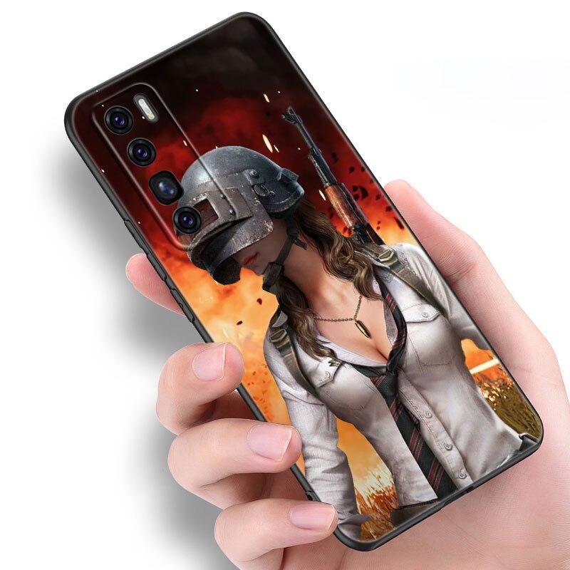 

Чехол для игры Pubg для Huawei NOVA 8 9 Pro 8i 7i 7SE Y60 5T Mate 40 30 20 10 Lite Honor 50 30 Premium Pro Plus 30S, черный мягкий чехол Honor 50 Pro