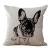 Federa in Lino Cartone Animato Bambini Piccolo Animale Copricuscino Schienale Federa Quadrata Gushen Cuscino Decorativo