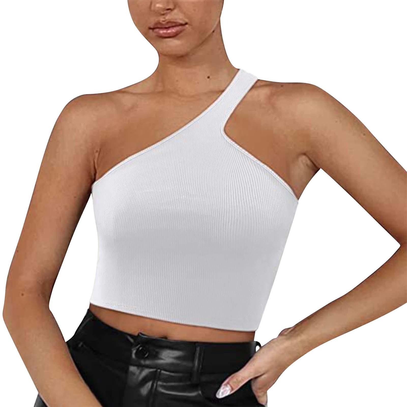 

Женская мода, сексуальный однотонный бюстгальтер без косточек на одно плечо, облегающее нижнее белье XXL белый