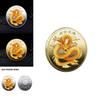 Chinese Dragon Memorial Medal 3d Colorful Relief Badge Perfect New Chinese Style Ornament