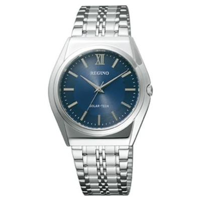 Pánské RS25-0041C ( Sledujte REGUNO Men's) Kulaté hodinky Stříbrné nerezové analogové