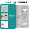 Door Stoppers for Wall, Etybetopstar 6Pack 2" Rubber Door Knob Wall Protectors, Strong Self-Adhesive Door Bumpers for Wall, Quiet & Shock-Absorbing