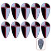MOC Medieval Military Building Blocks Accessories Ancient Castle Knight Armor Viking Round Dragon Shield Flag Brick Toy Gift R62