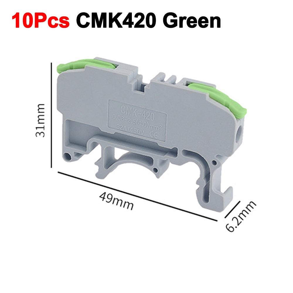 10 יחידות מחבר פס מסוג מנוף CMK420 4 מ"מ² 11AWG רכזת חיבור מהיר לחיווט אלקטרוני