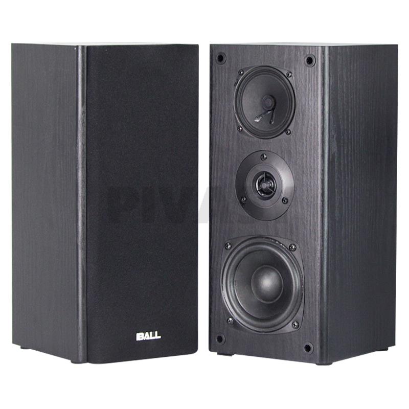 4 Inch Subwoofer Speaker HiFi Passive Bookshelf Speaker Three-Way Surround Sound Speaker Sound Box 60W Power Speaker A Pair