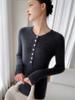 2026 Autumn/Winter Cashmere Knit Slim Fit Round Neck Wool Sweater Pullover