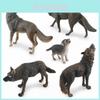 Realistisches PVC Heulender Wolf Modell Perfekt für Heimdekoration und Schreibtisch-Display