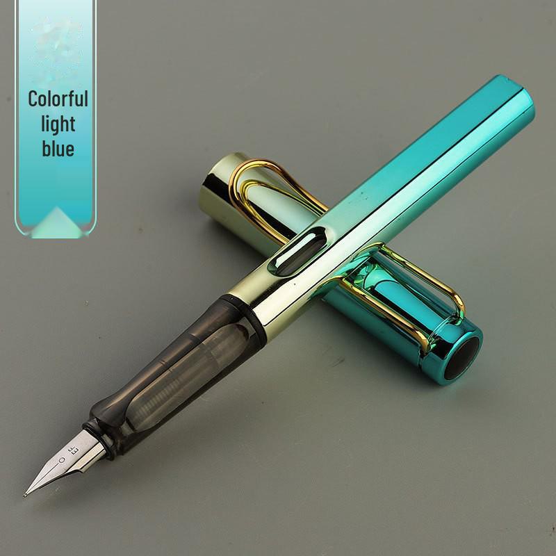Zhengzi Student Fountain Pen - Iridium Gold 0.5mm Nib, 0.38mm Replaceable Ink Capsule, Steel Construction