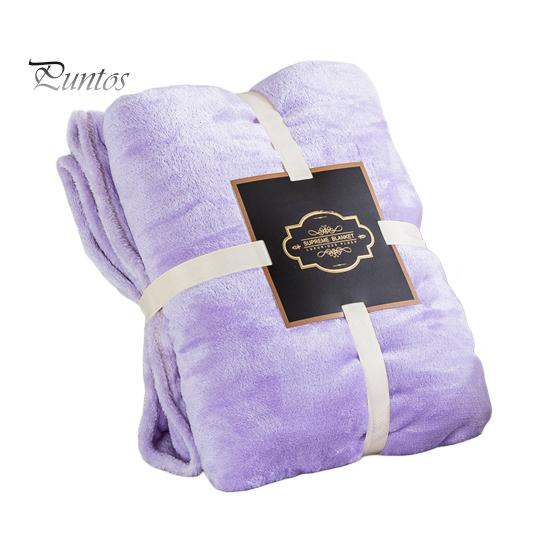 

Фланелевое одеяло, утолщенное двухстороннее пушистое плюшевое однотонное одеяло для офиса, сна, общежития, дома, кровати, дивана, путешествия, уютного, теплого, зимнего одеяла 150x200cm фиолетовый