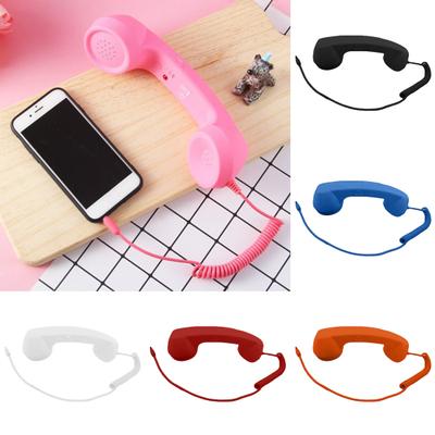 Mobile Phone Receiver Retro 3.5MM Phone Handset with Adjustable Volume And Microphone Mobile Accessory