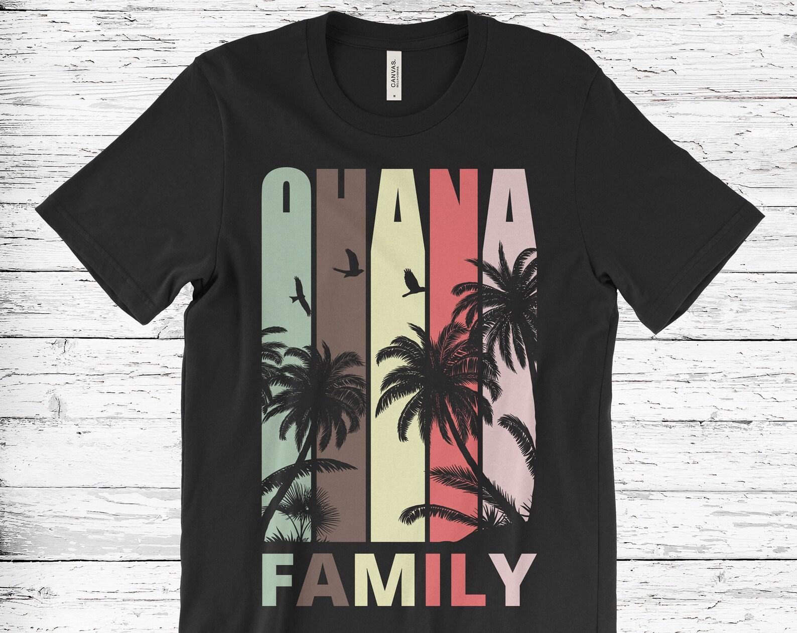 Hawaiian Shirt, Ohana Family, Aloha TShirt, Hawaii T Shirts, Vintage Hawaii, Hawaiian Vacation, Travel Hawaii, Hawaiian Gift Present, 100