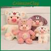 Pig Into Turn Cat Bear Dog Plush Toy Stuffed Animal Doll Decoration Bedroom
