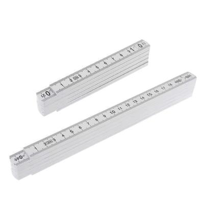 Lightweight Wooden Folding Ruler 1M Extended Measuring Rule Slider 2M Dual Sided Folding Carpenter's Ruler Woodworking