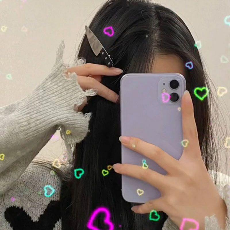 Gothic Emulation Knife Hair Clips Punk Rock Dagger Creative Clip Side Bangs Hairpin Festival Hair Accessories Cool Punk Barrette