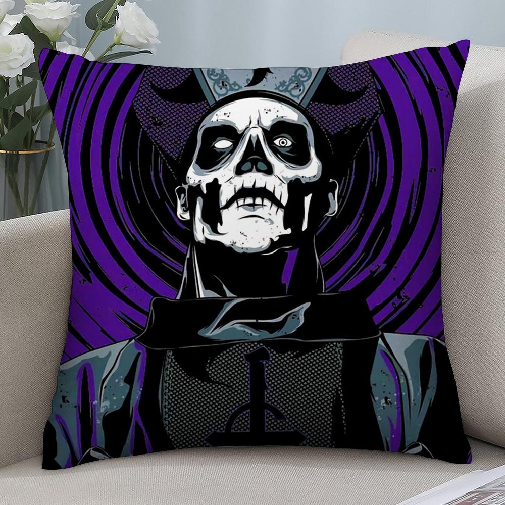 Hot G-Ghosts Band Pillow Case Short Plush Sofa Decorative Gift Home Double-sided Printing Cushion