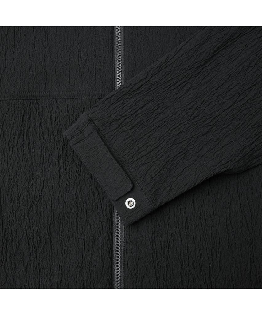 Customellow Black Creased Hood Blouson Cwuam26311Bkx