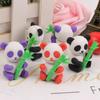 Cute Panda Bamboo Eraser Kawai Lovely Student Stationery Office School Supplies Holiday Gift Wholesale  Erasers for Kids Pretty