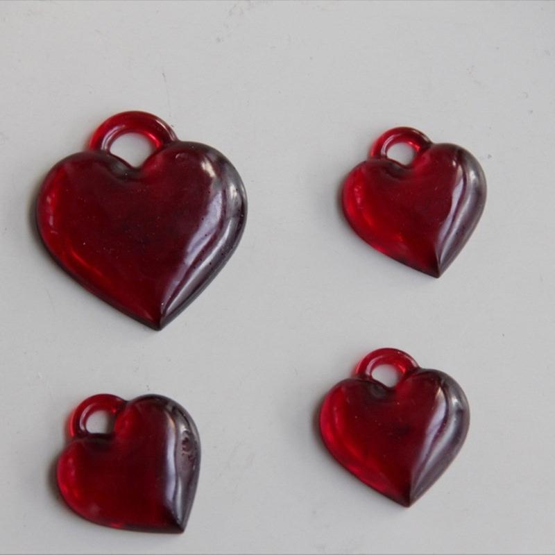 Valentinstag 3D Herz Anhänger Harzform Robuster Silikon Leicht zu lösen Tragbar für Schmuck Bastelbedarf