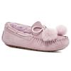 UGG Dakota Bow Pom Fleece Lined Warm Slip-On Shoes Low-Top Casual Sneakers Women Sneakers Pink Purple 1124030-SHAD