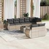 VidaXL Garden Lounge Set with Cushions 9 Pcs, Patio Sofas, Patio Furniture Set, Outdoor Furniture, Grey 3221631