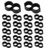 100Pcs Black Drip Tubing End Closure for 16 Mm OD Tubing Irrigation Tube End Fitting  Lawn Watering